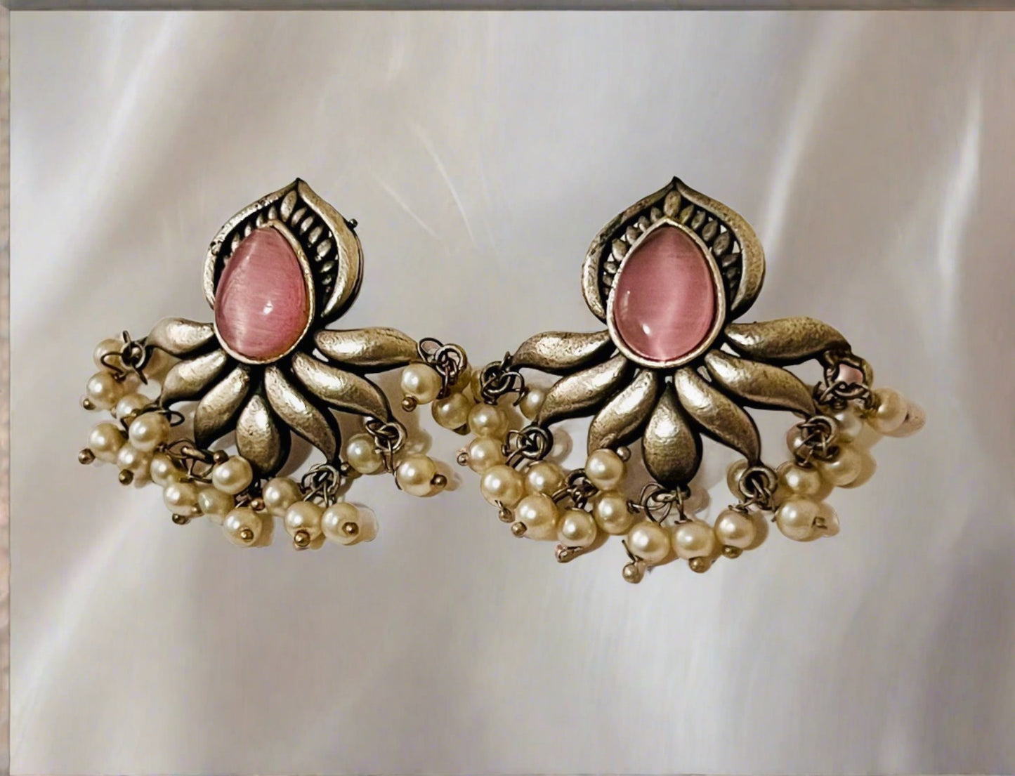 Pastel pink with pearl