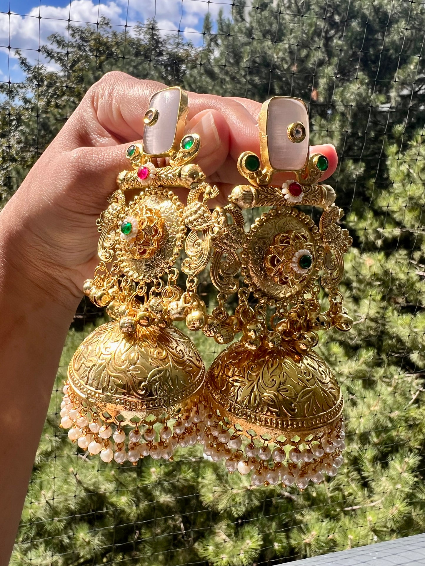 Jhumka earrings