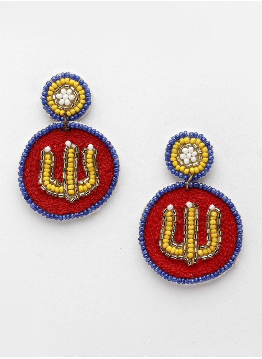 Om earrings