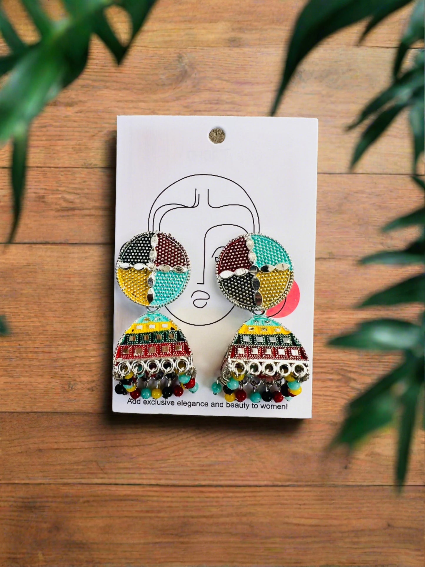 Multicolour jhumka