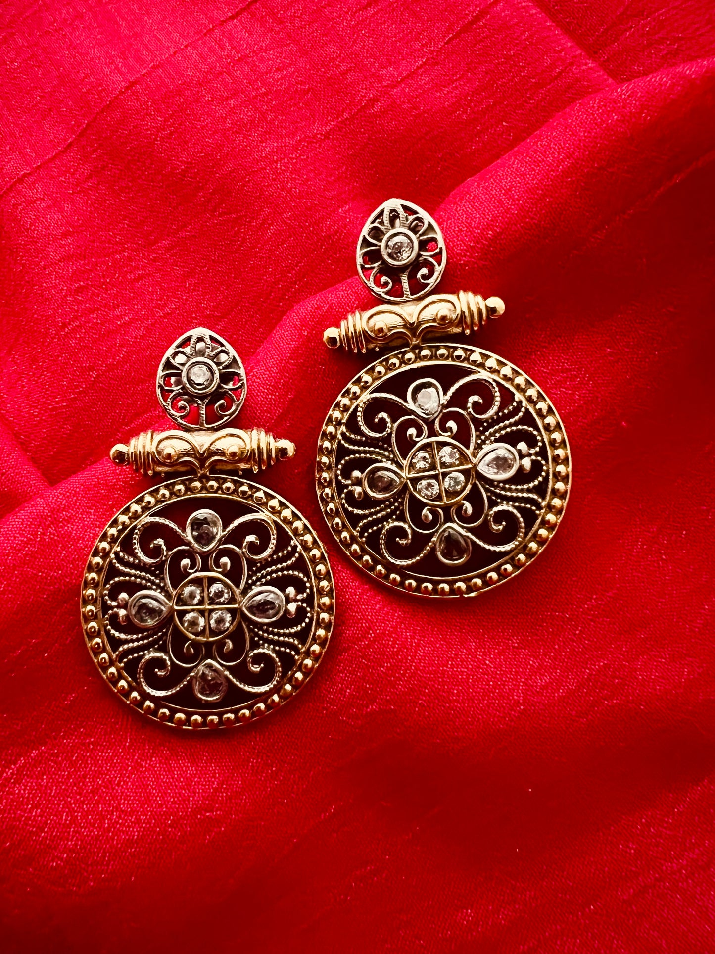 Vintage style designer earrings