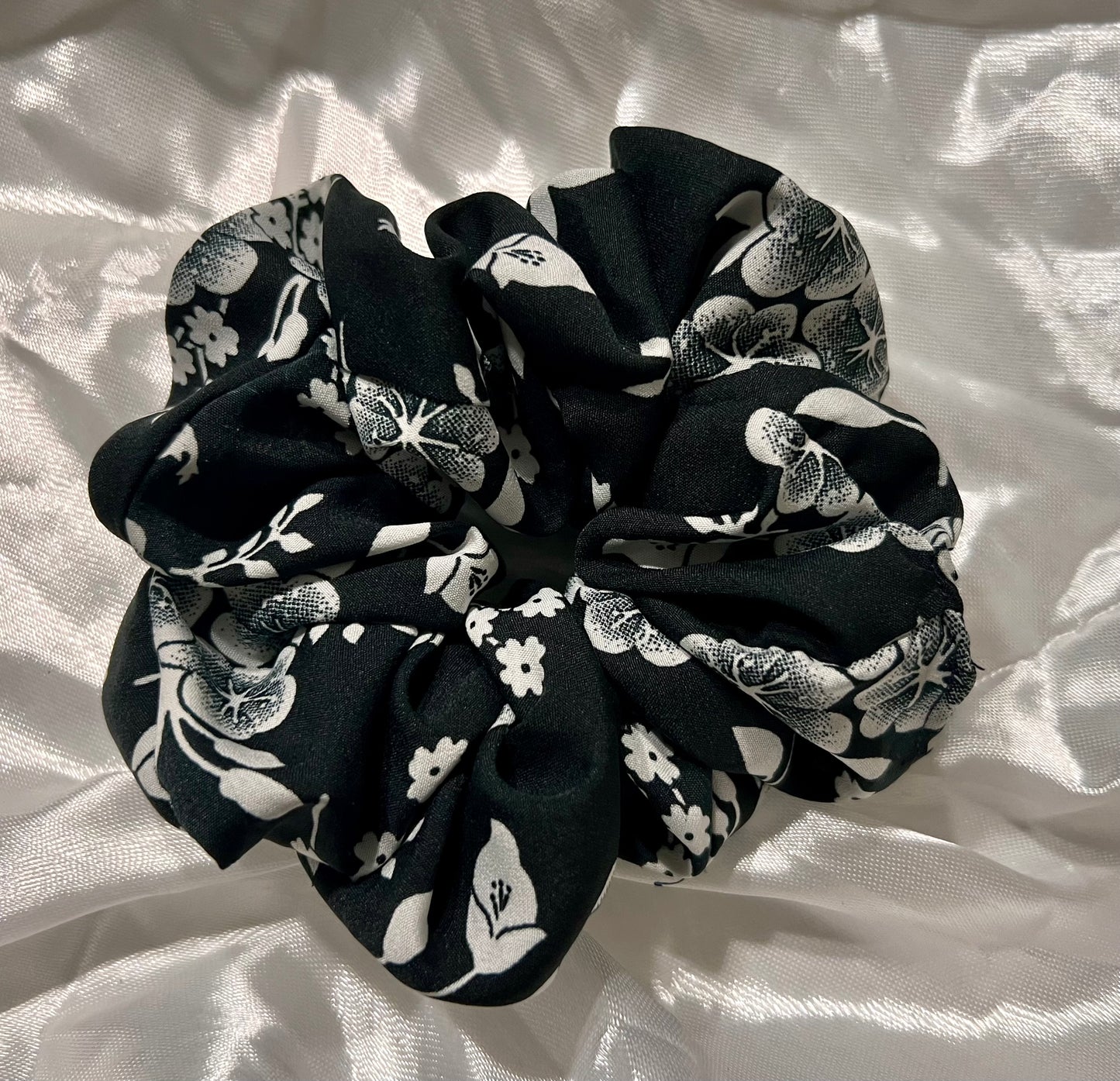 Black and white floral print