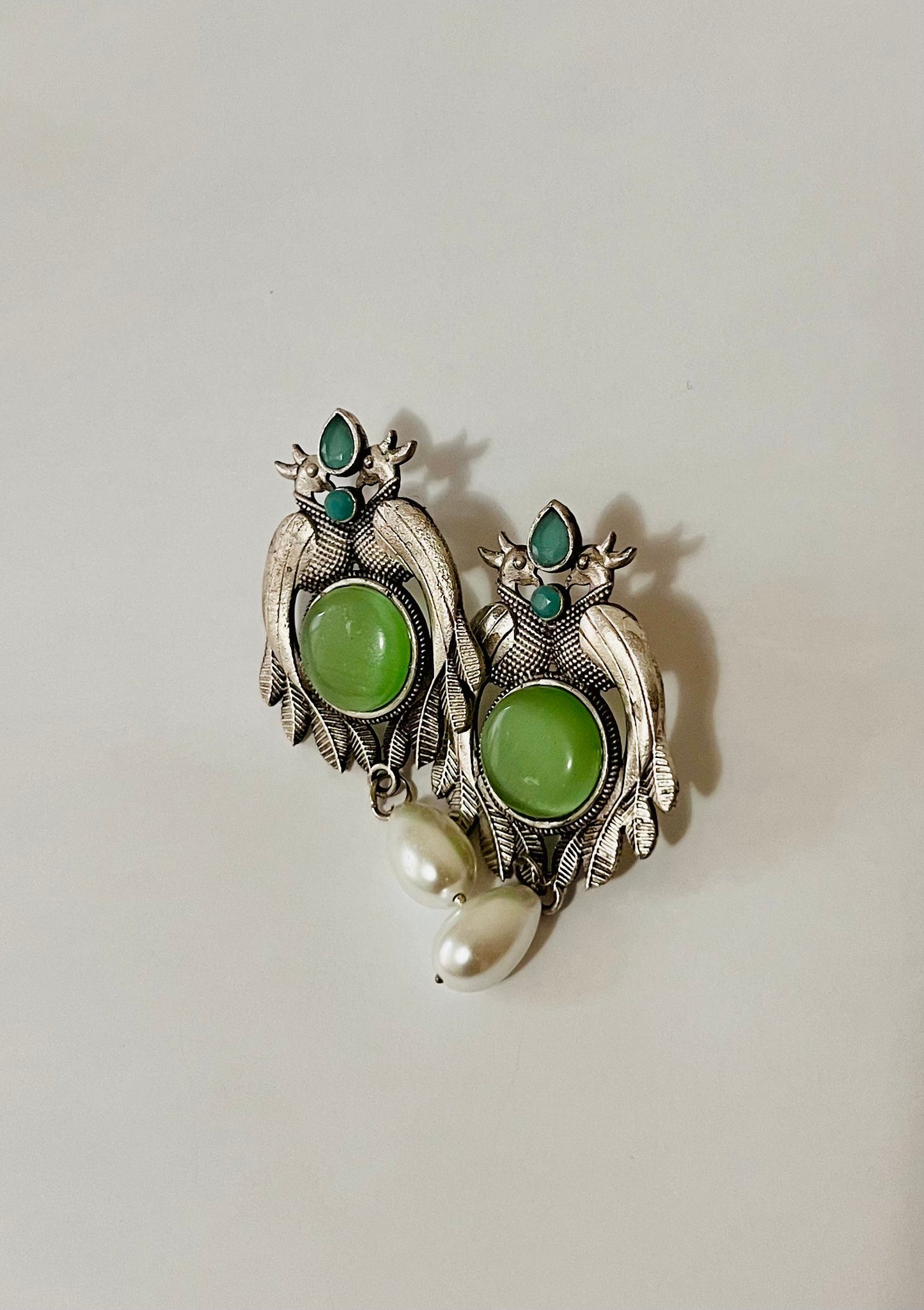 Peacock 🦚- green stone