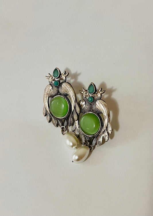 Peacock 🦚- green stone