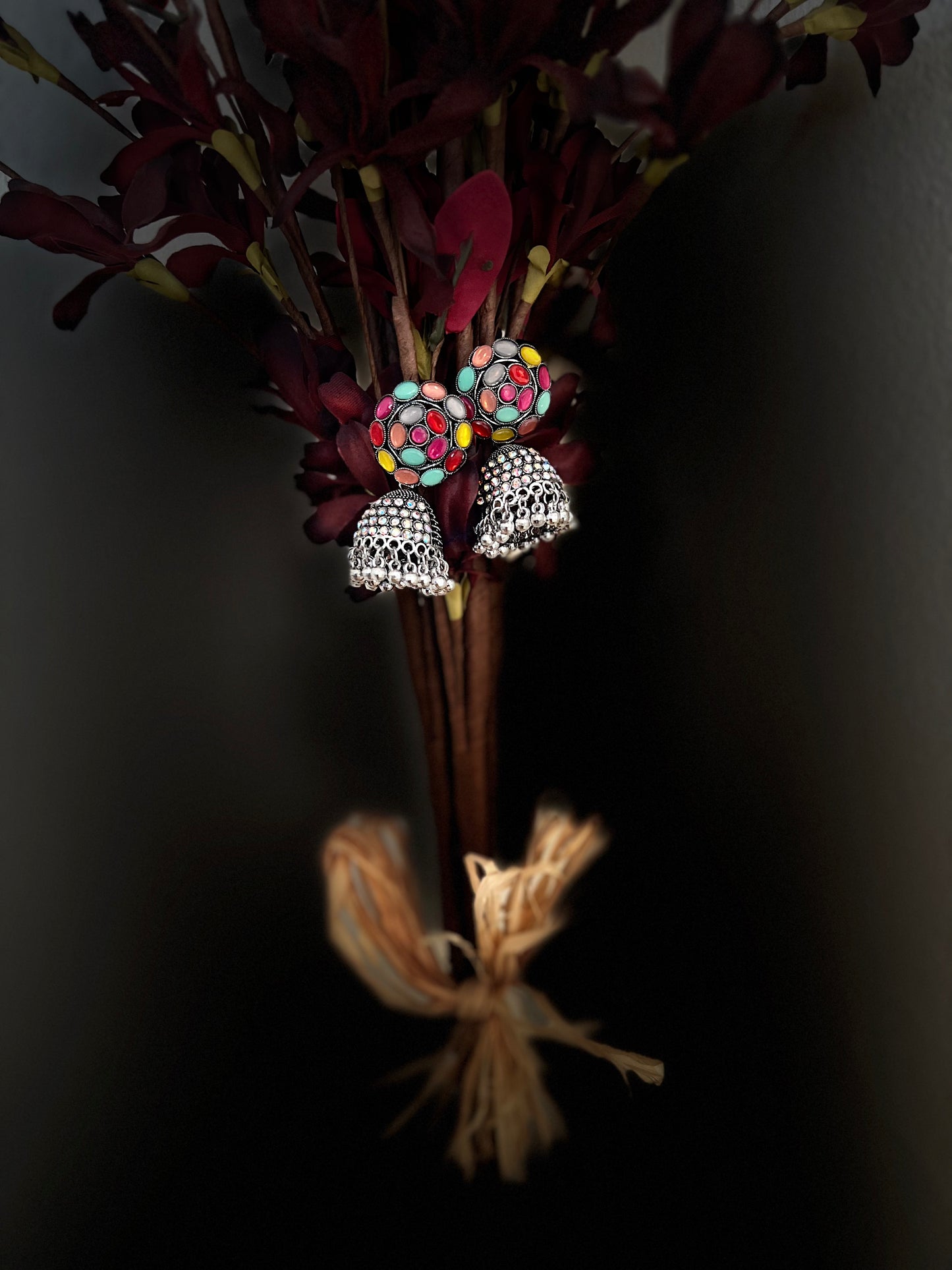 Kundan jhumka