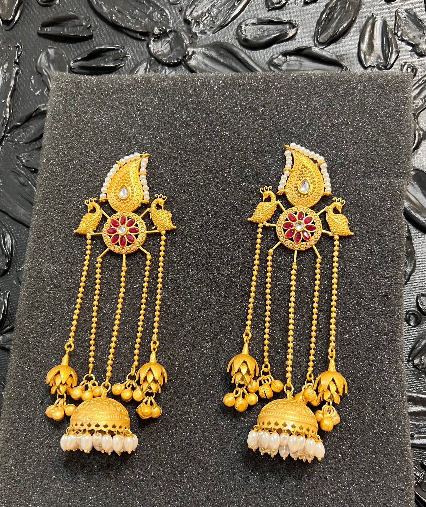 Peacock 🦚 Ghungroo earrings