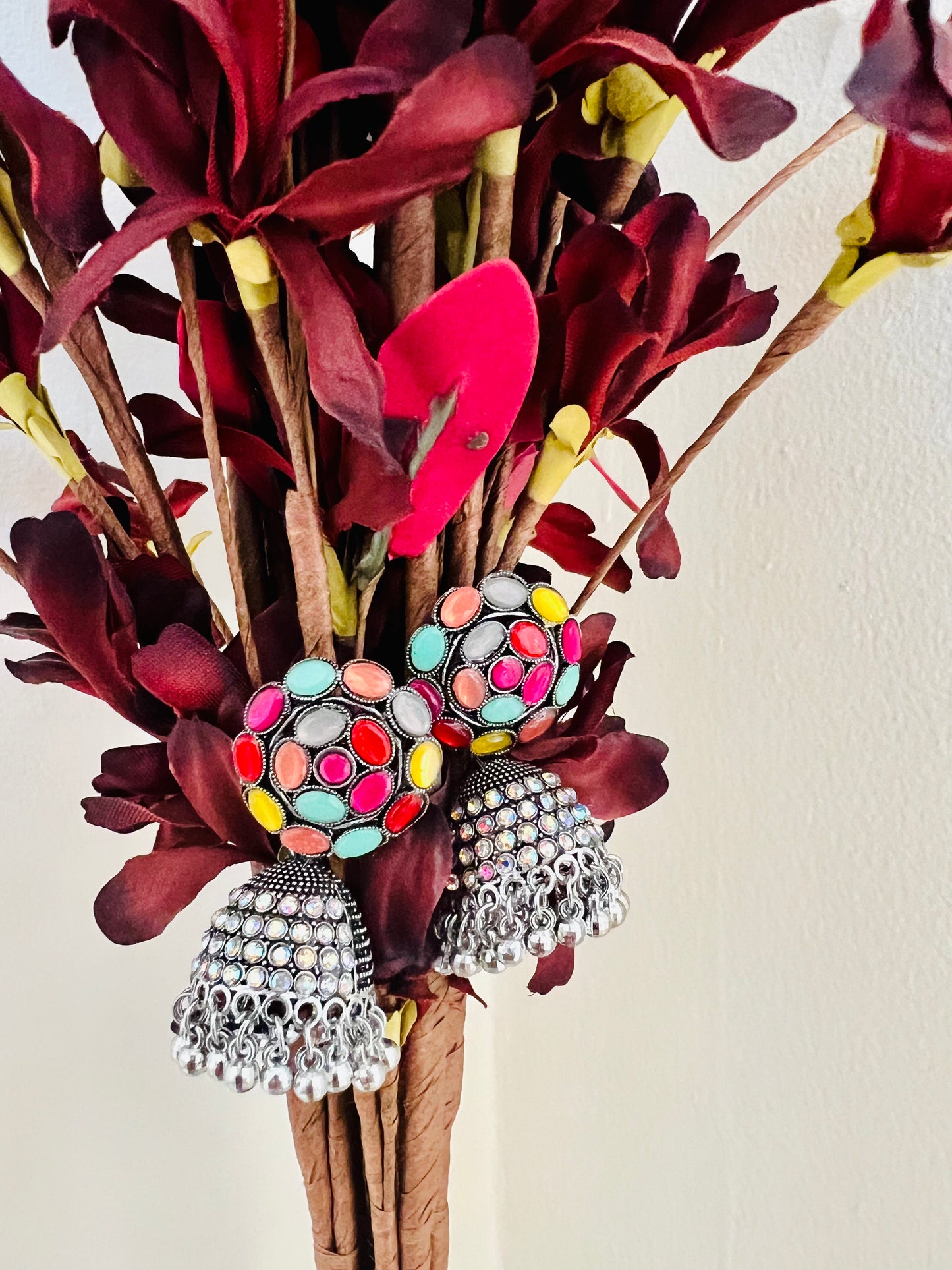 Kundan jhumka