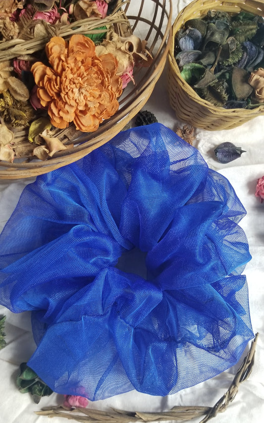 Blue tulle