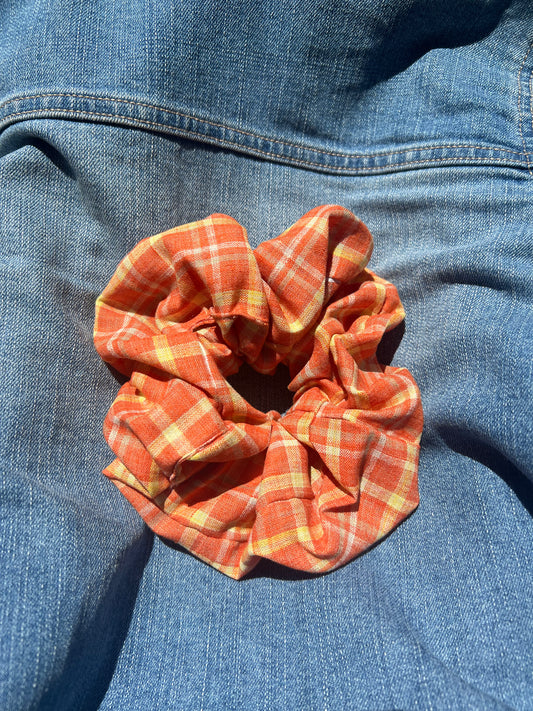 Orange plaid